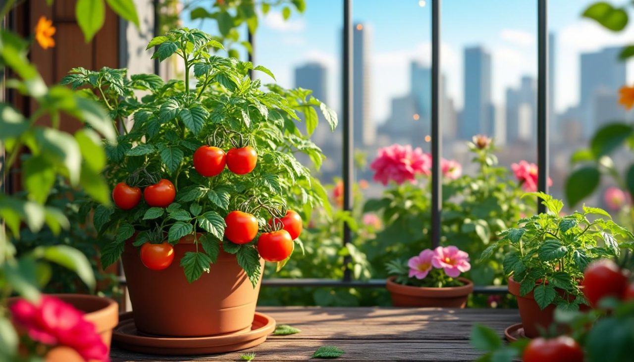 Tomate Cerise Sur Balcon