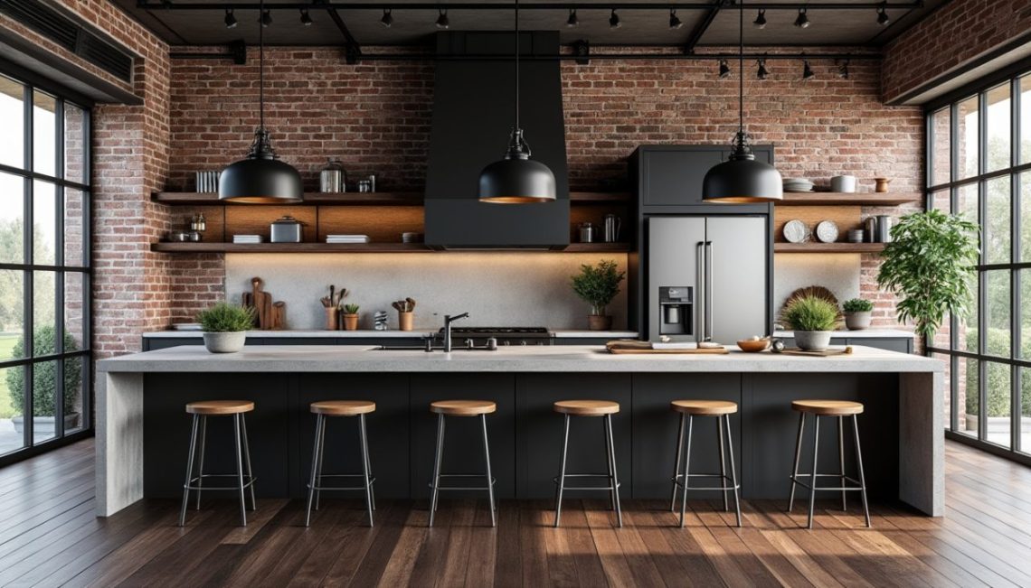 découvrez comment décorer une cuisine avec des touches industrielles pour un style moderne et chaleureux alliant métal, bois brut et objets vintage.