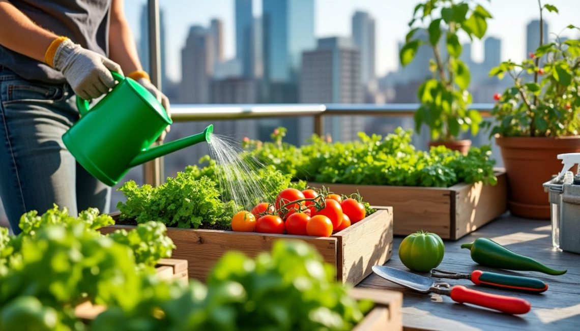 découvrez comment entretenir efficacement un potager urbain sur votre terrasse pour profiter de légumes frais toute l'année, même en ville.
